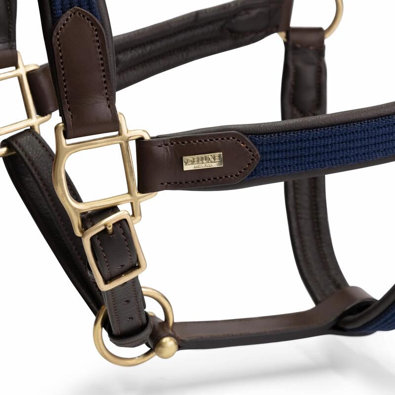 Licol en cuir pour cheval Mrs. Ros Deluxe