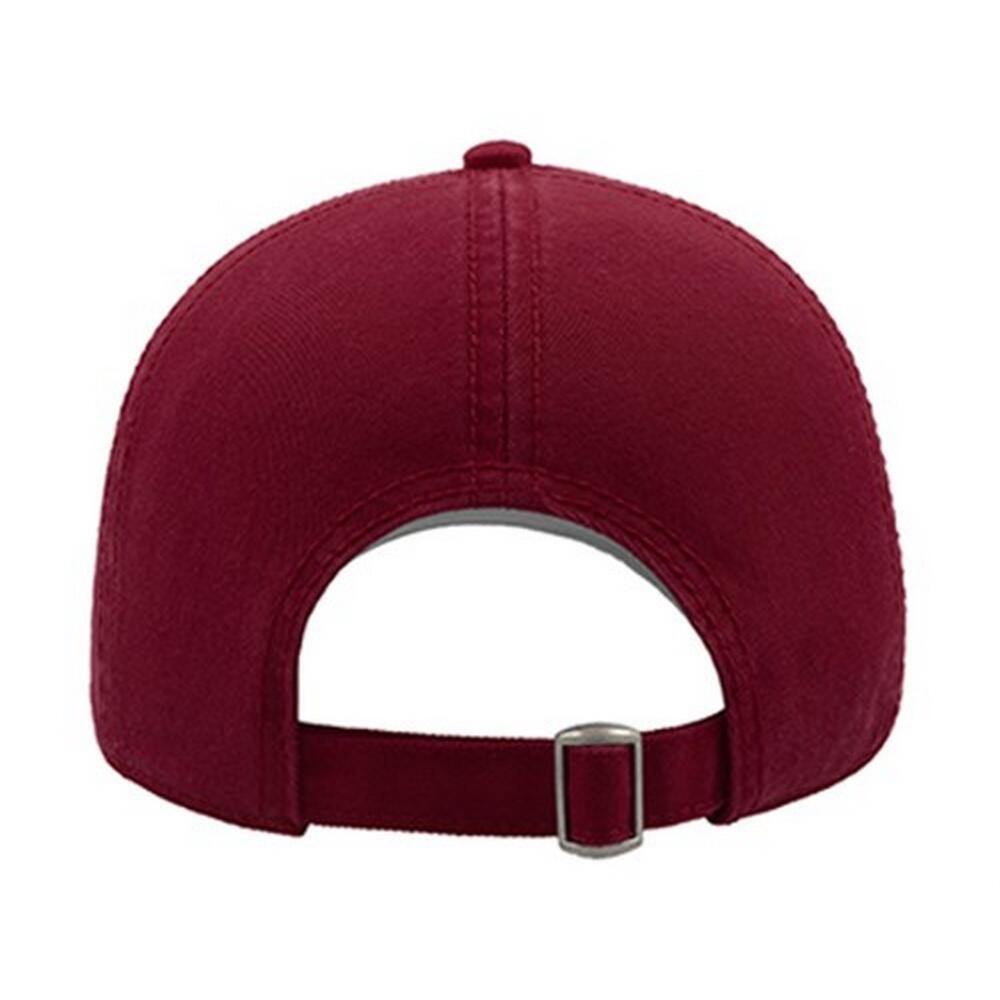 Action 6 Panel Chino Baseball Cap (Burgundy) 2/4