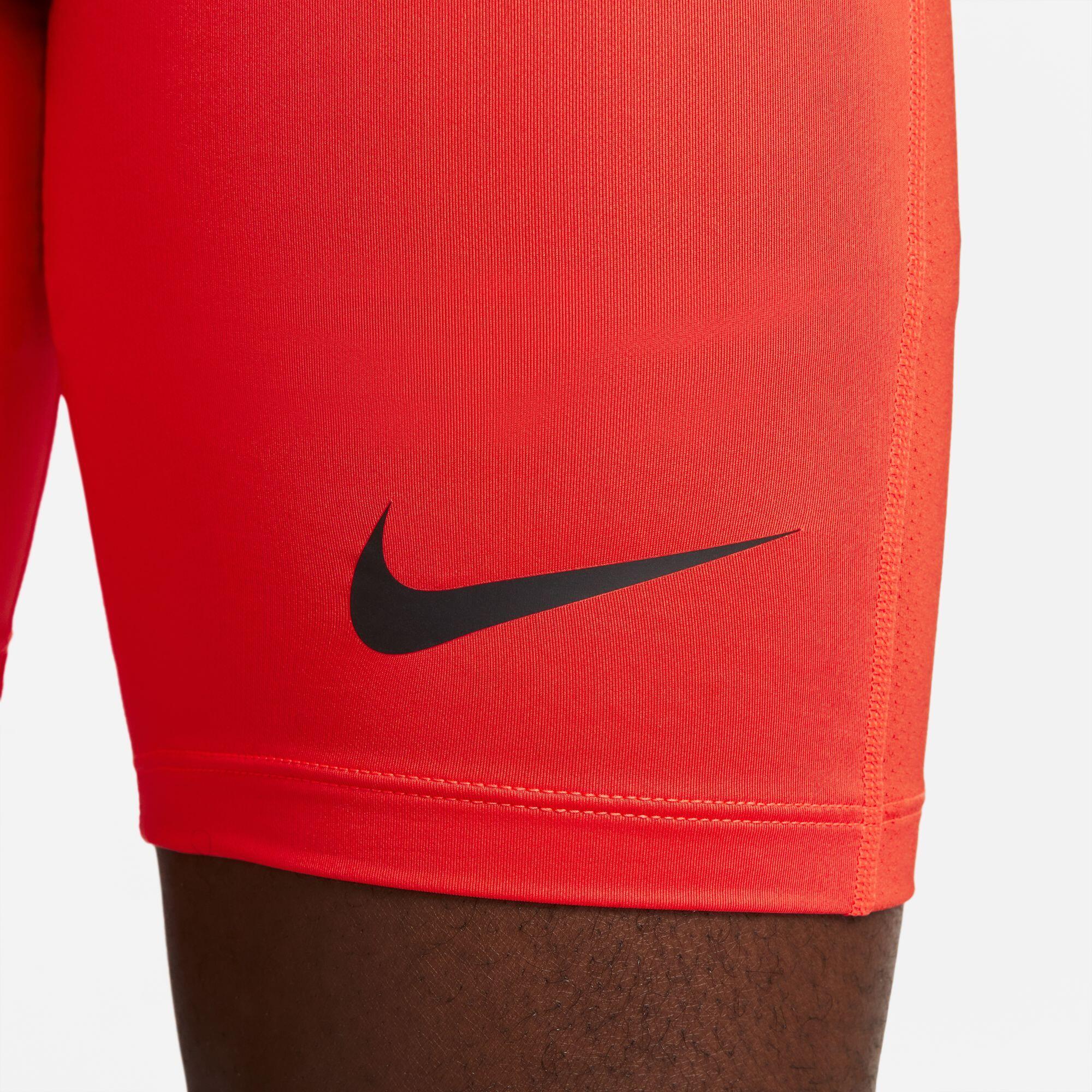 PANTALONCINO da calcio uomo nike bright crimson 3/4