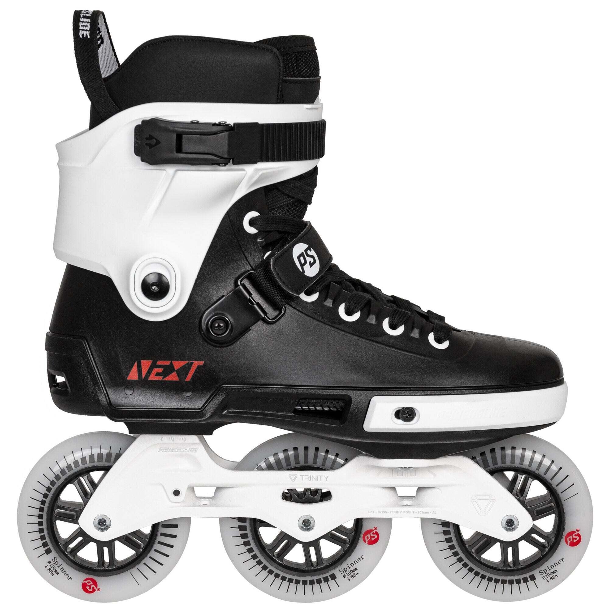 Powerslide - Roller Quad Powerslide Next Core 100 - Rollers En Ligne - Blanc|noir - 44 - Decathlon