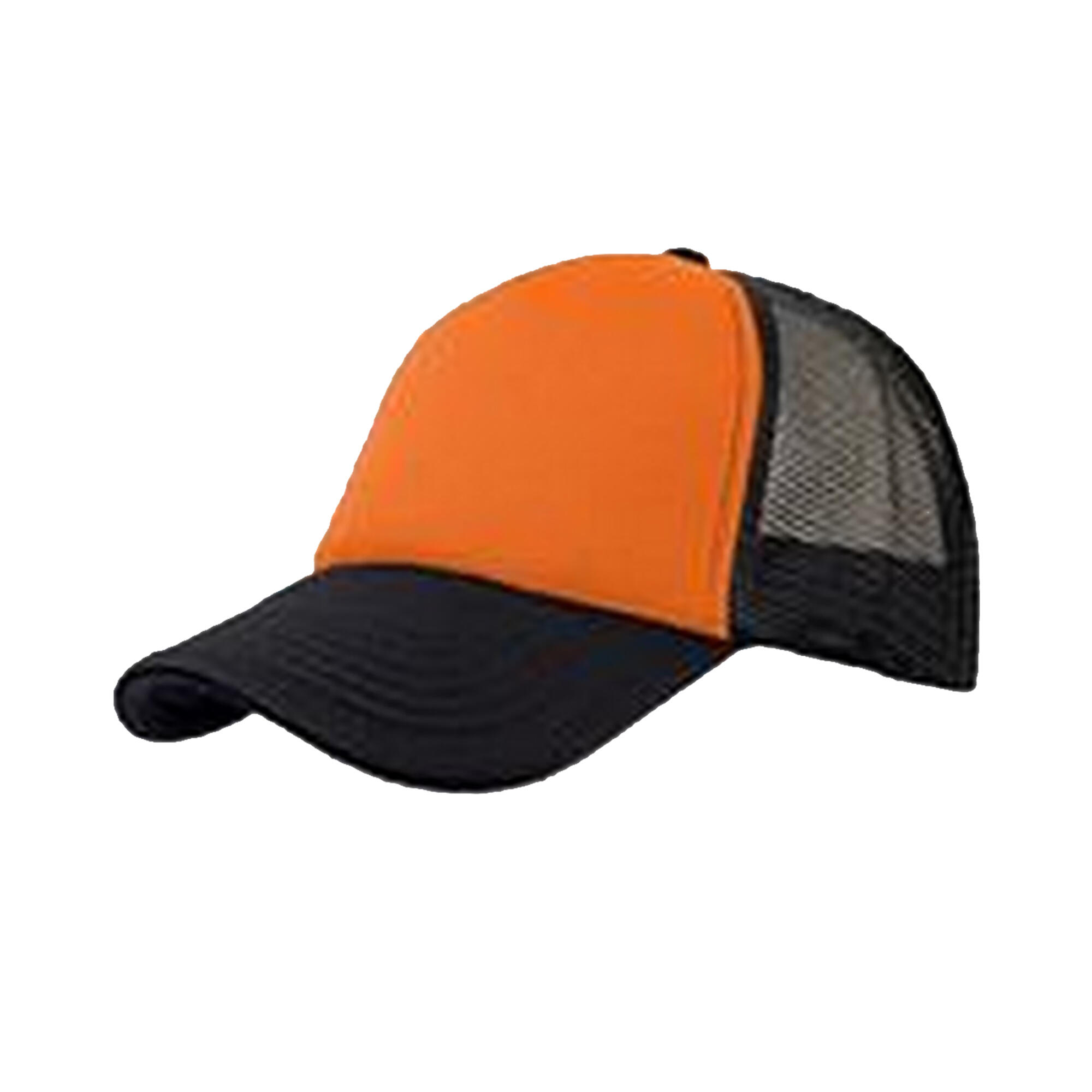 Set of 2 Adult RAPPER caps (Orange / black)