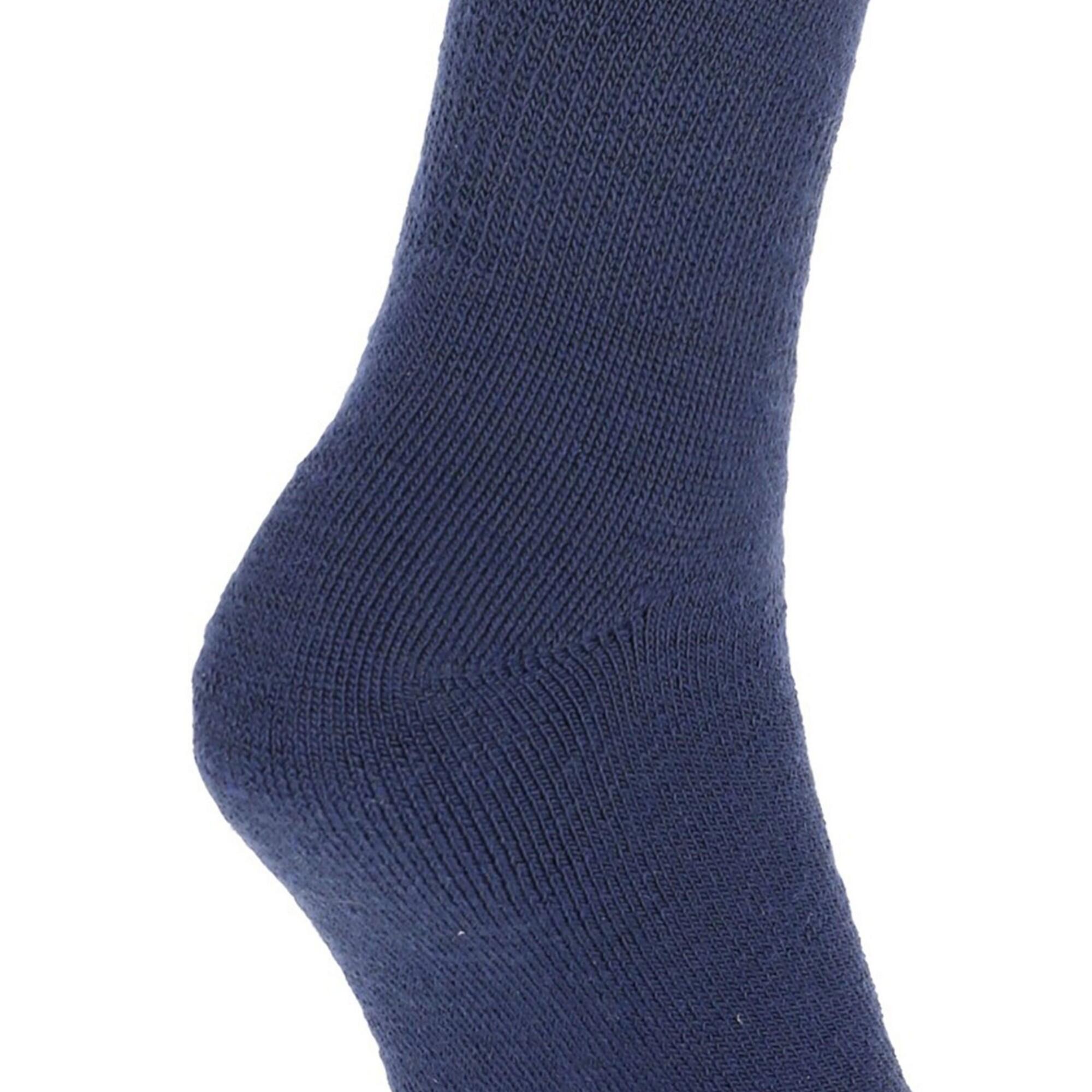 Adults Unisex Tech Luxury Merino Wool Blend Ski Tube Socks (Navy Blue) 3/4