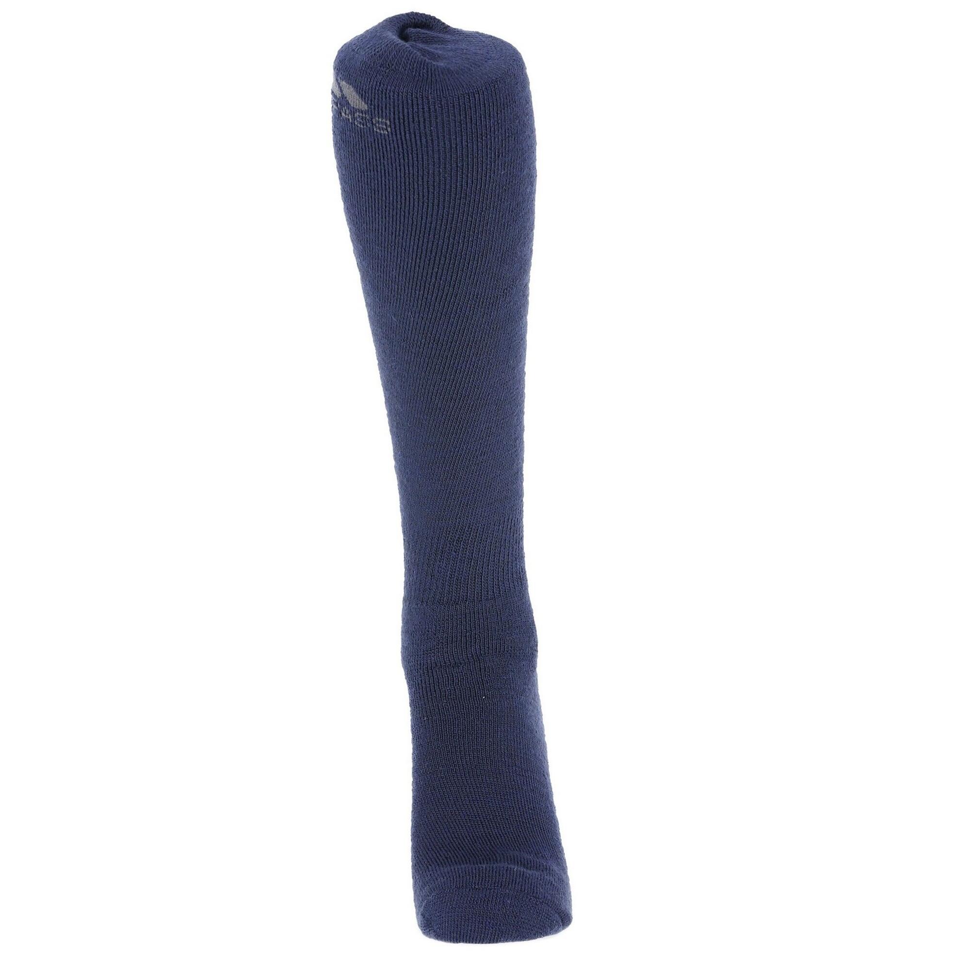 Adults Unisex Tech Luxury Merino Wool Blend Ski Tube Socks (Navy Blue) 2/4