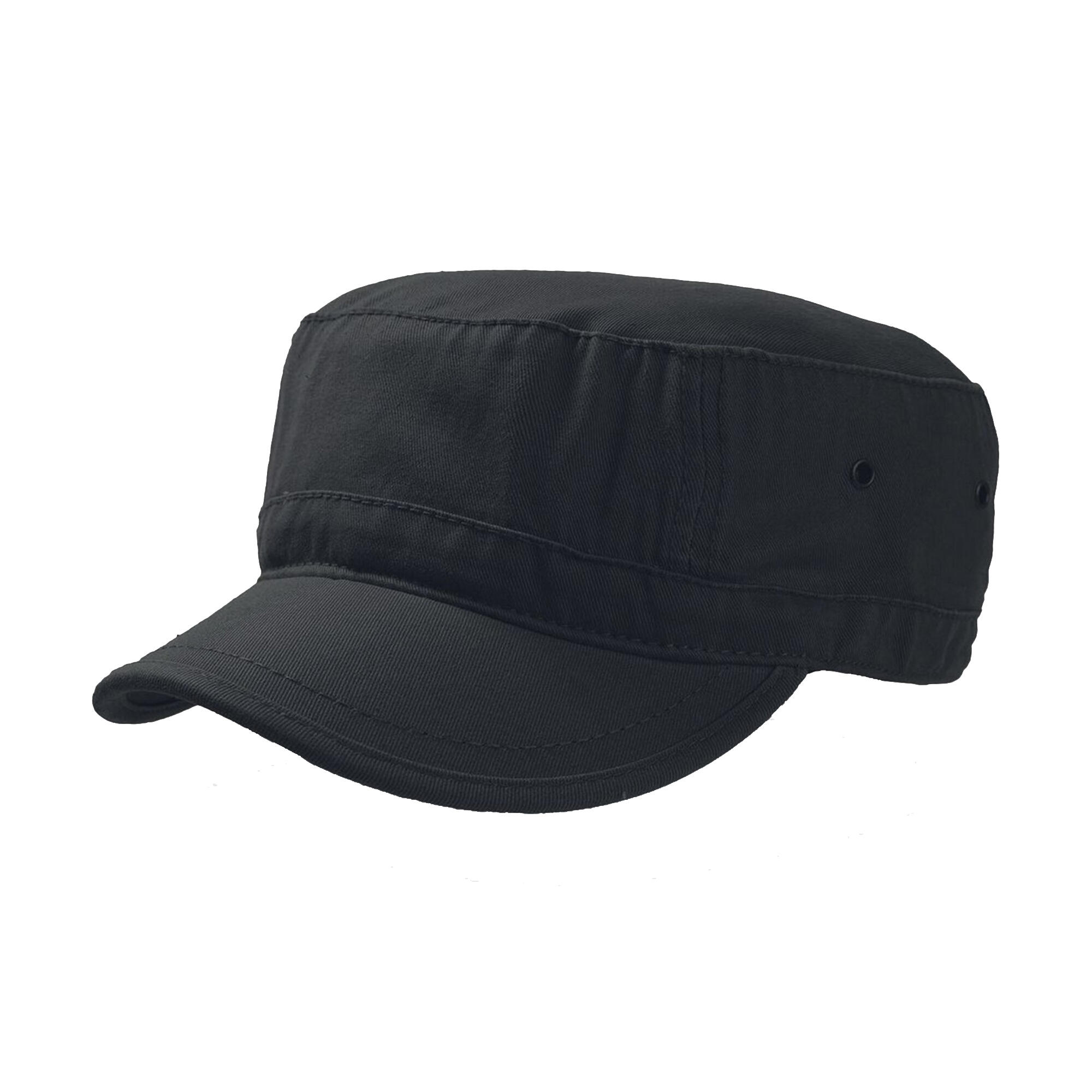 ATLANTIS Chino Cotton Urban Military Cap (Black)