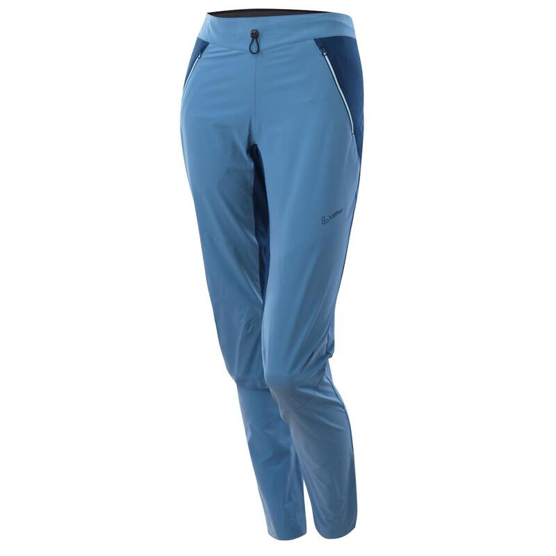 Outdoorbroek voor dames W Tapered Active Stretch Super Light - Blauw