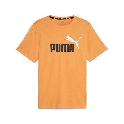 T-shirt mannelijk puma ess+ 2 col logo oranje