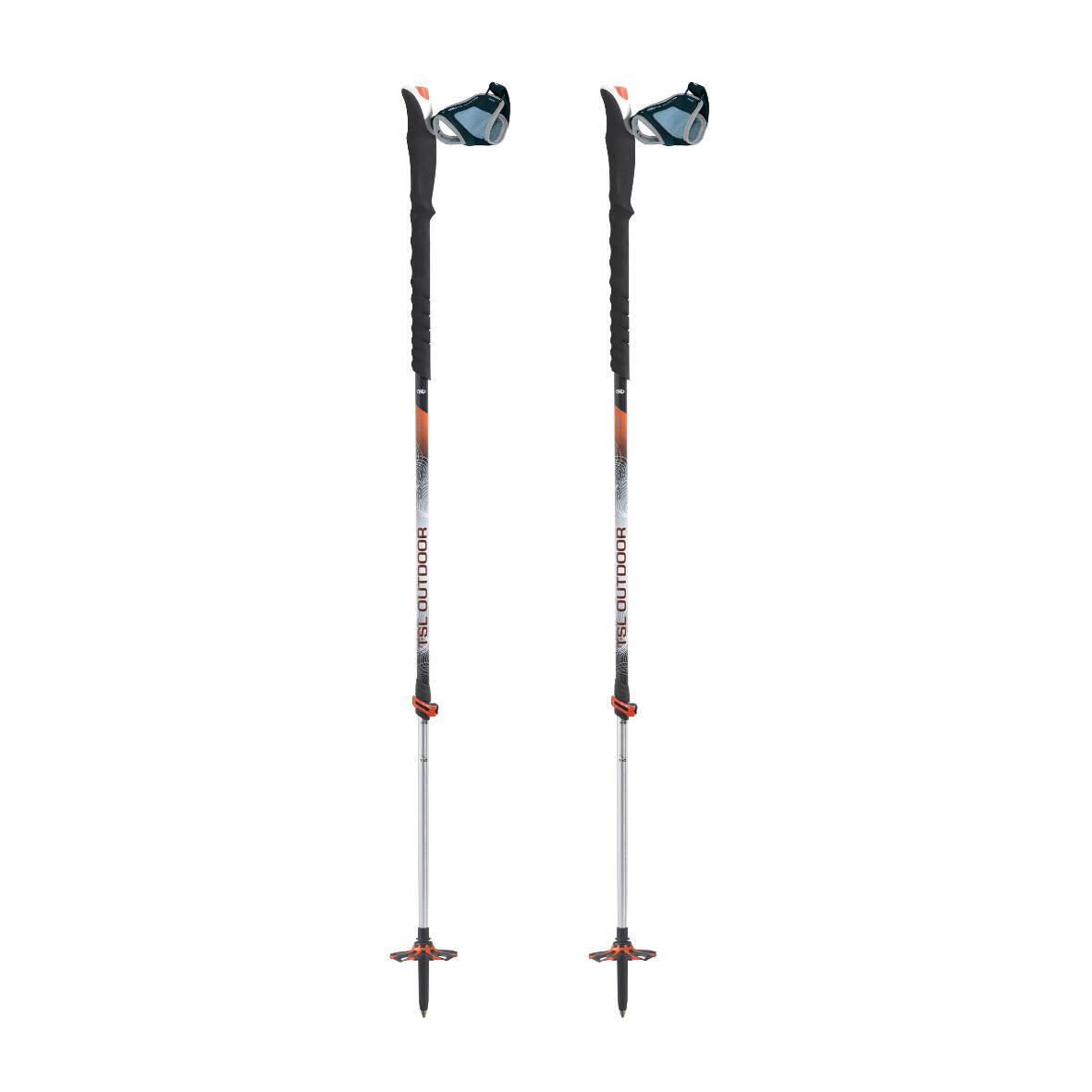 Tsl - Bâtons Skimo Tsl - Télescopique - Connect Carbone/alu 2 Cross St Swing - Bâton De Randonnée - Rouge - 140 Cm - Decathlon