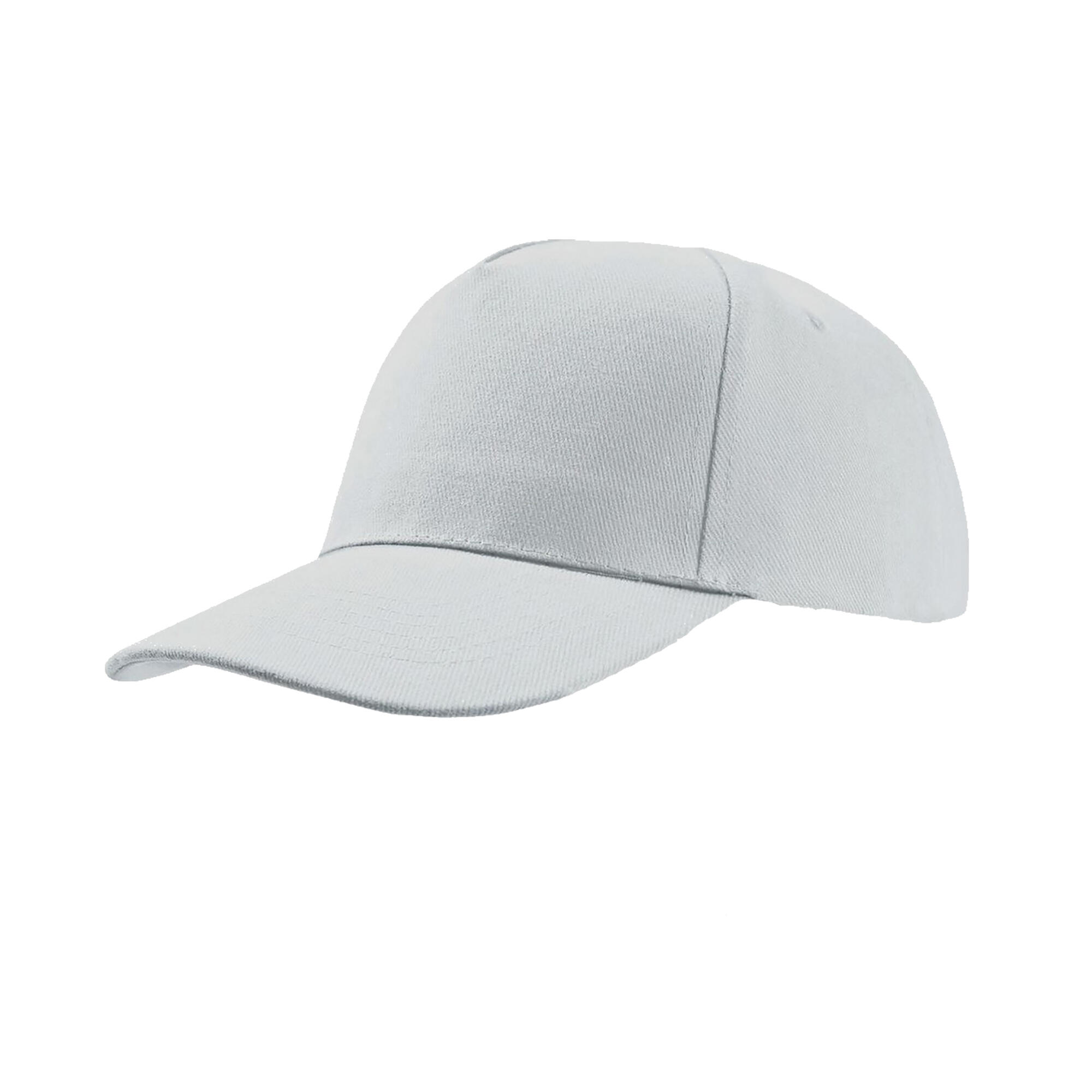ATLANTIS Liberty Five Heavy Brush Cotton 5 Panel Cap (Pack Of 2) (White)