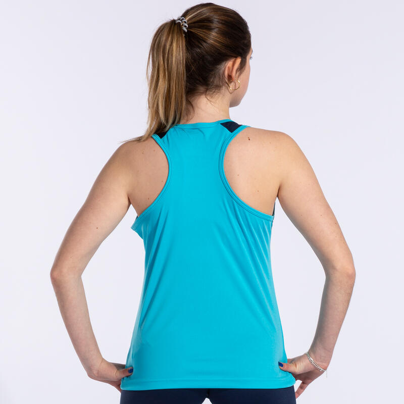 Débardeur Padel Femme Joma Montreal Turquoise Fluo