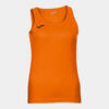 Camiseta Sin Mangas Fitness Mujer Joma Diana Naranja