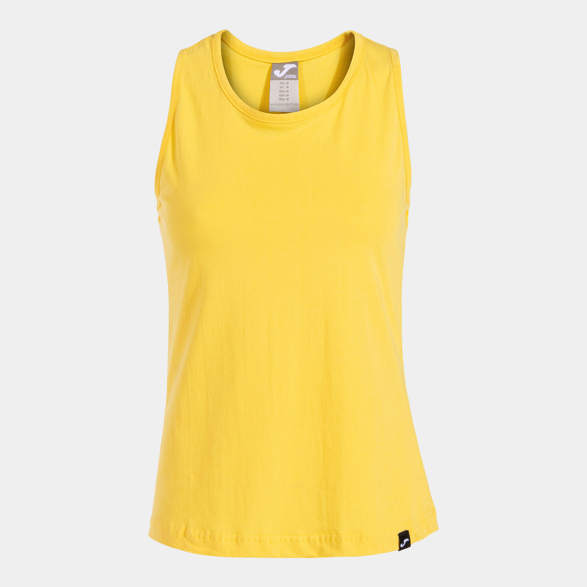 T-Shirt De Alça Fitness Mulher Joma Oasis Amarelo 4/4