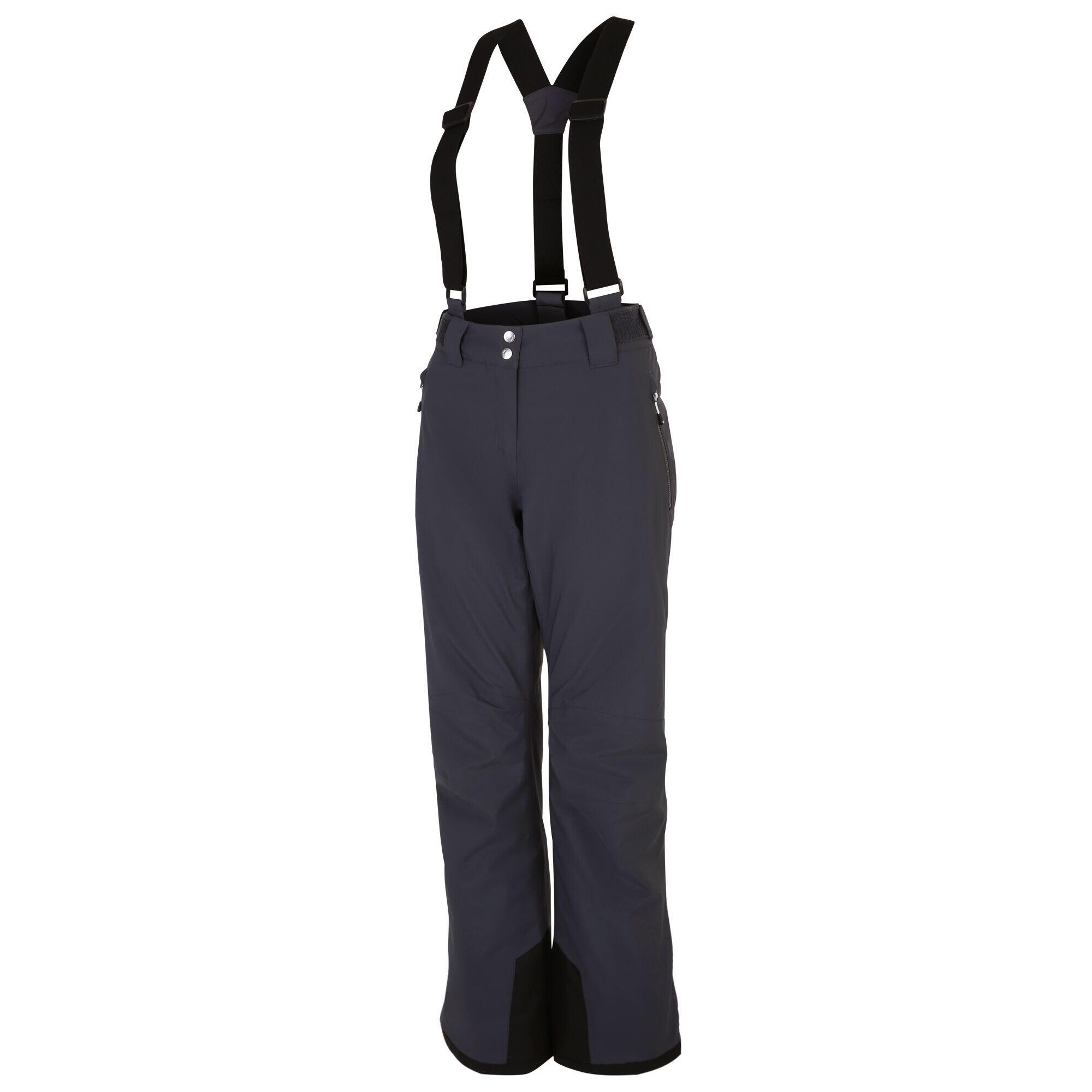 Womens/Ladies Effused II Waterproof Ski Trousers (Ebony Grey) 3/4