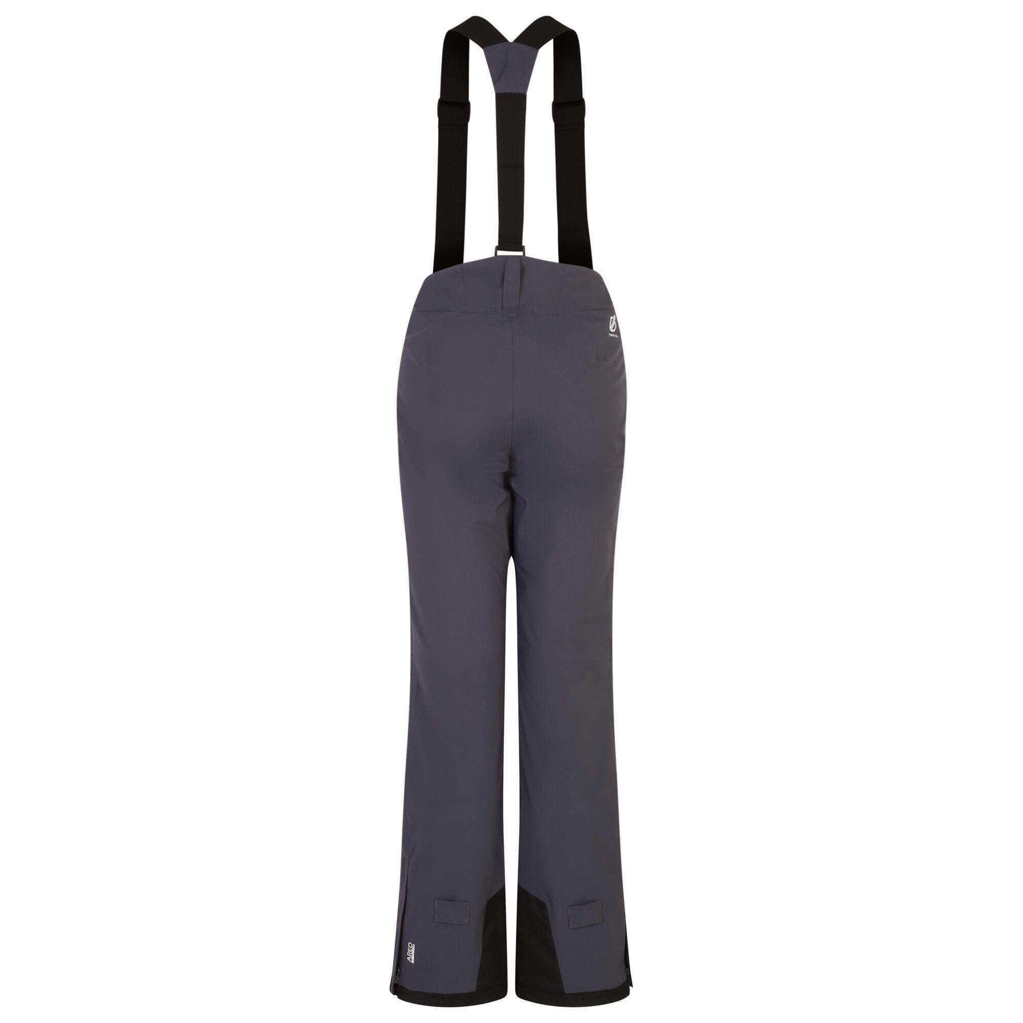 Womens/Ladies Effused II Waterproof Ski Trousers (Ebony Grey) 2/4