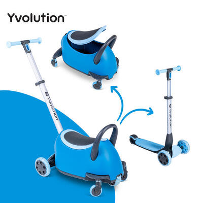 Monopattino multifunzione 5 in 1. bambino/bambina. Yglider LUNA. rosa