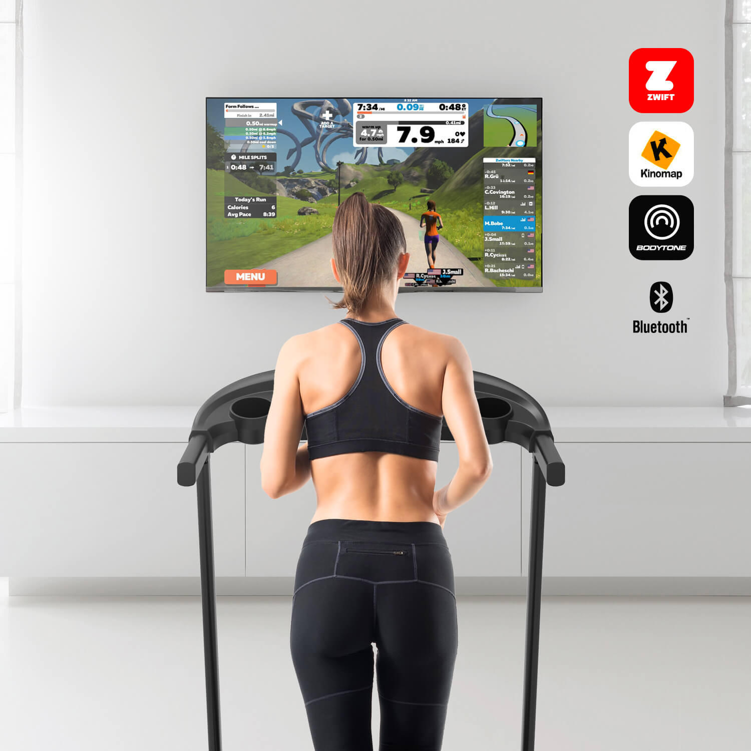 Segunda vida – Cinta de correr plegable Bodytone bluetooth, pantalla LCD 12km/h 2/7