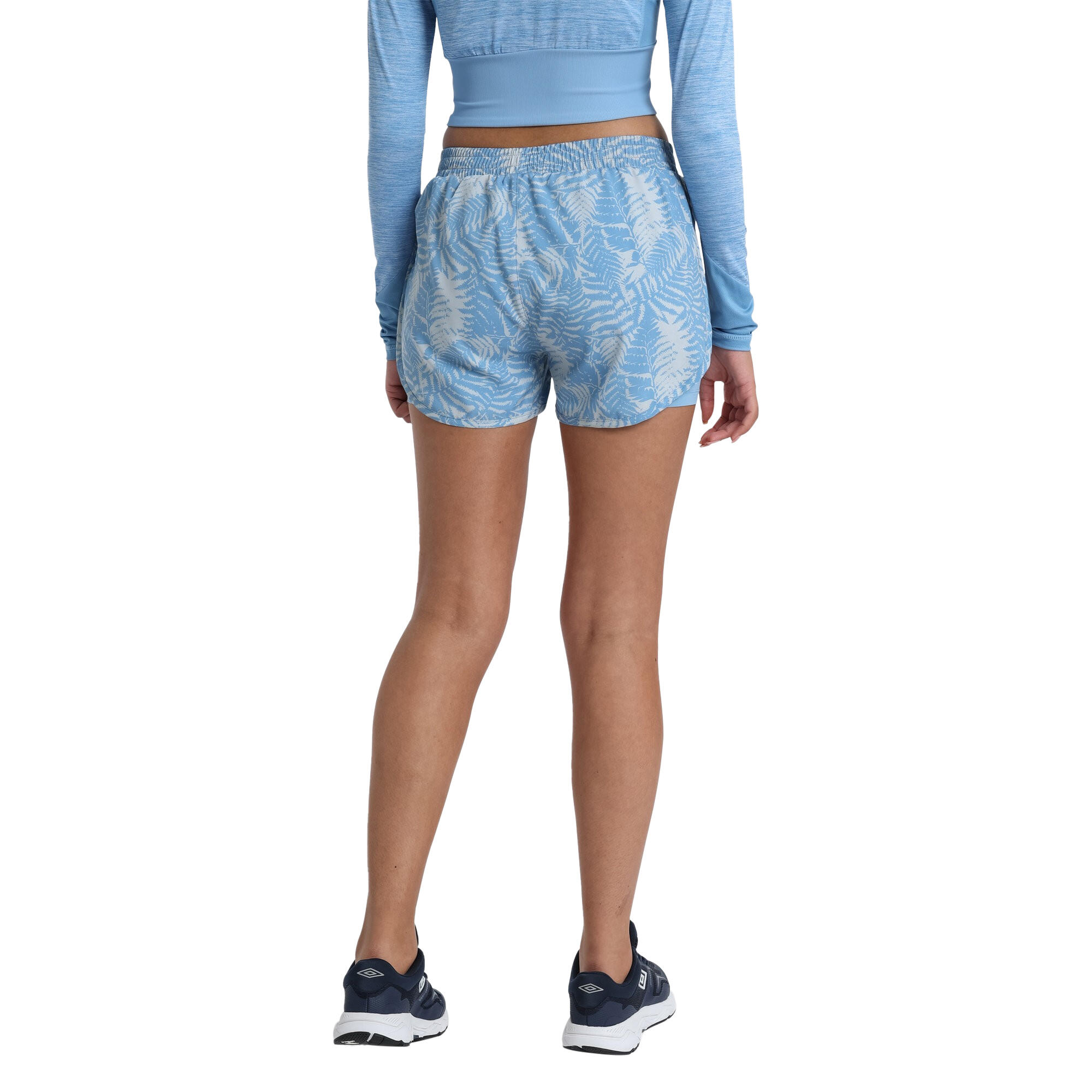 Pro Training Pantaloncini Stampato Ibrida Donna Umbro Fascino Grigio Argento 4/4