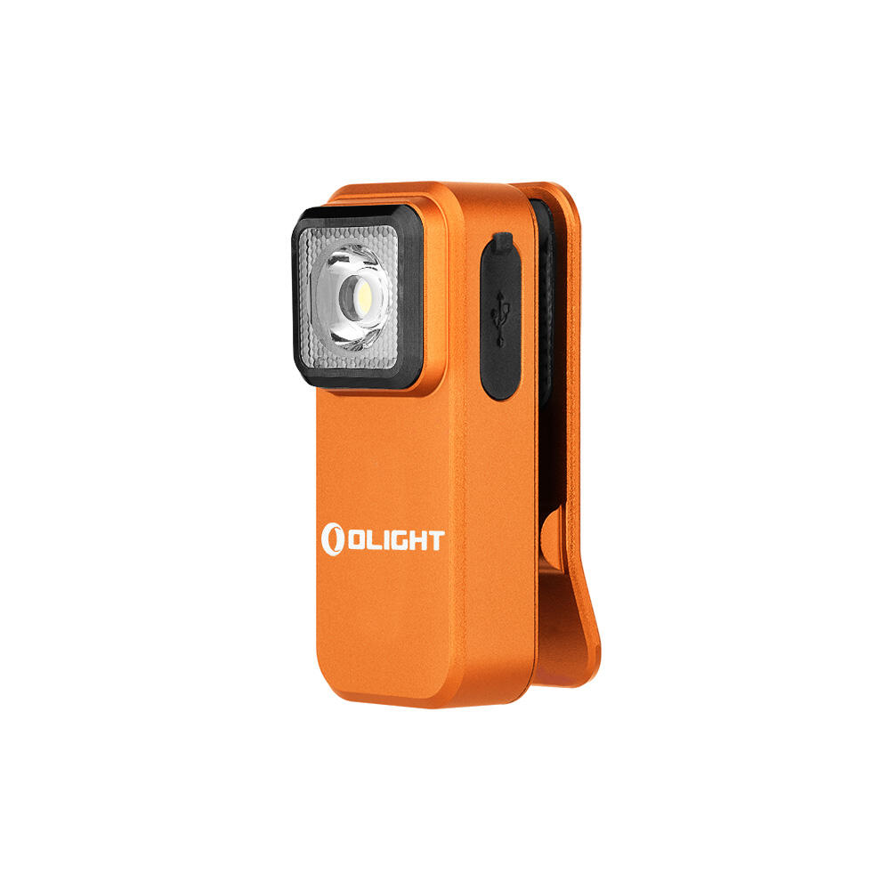 Lanterna EDC de ângulo reto Oclip 300 lúmens Laranja Olight