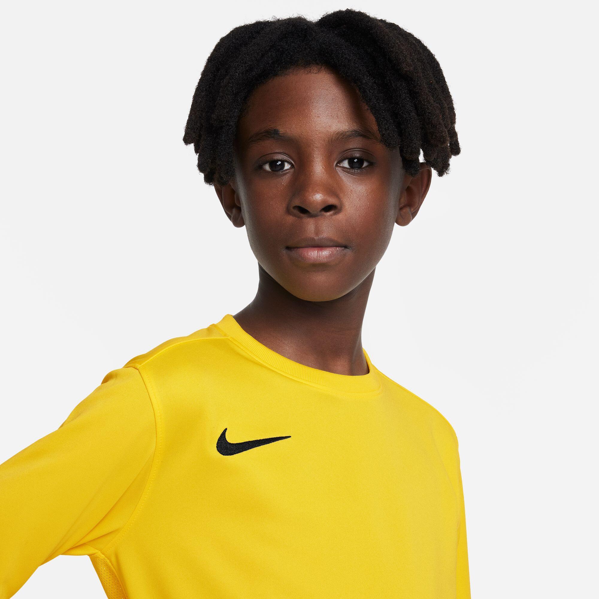 Maglie maniche lunghe da calcio junior nike giallo 2/4