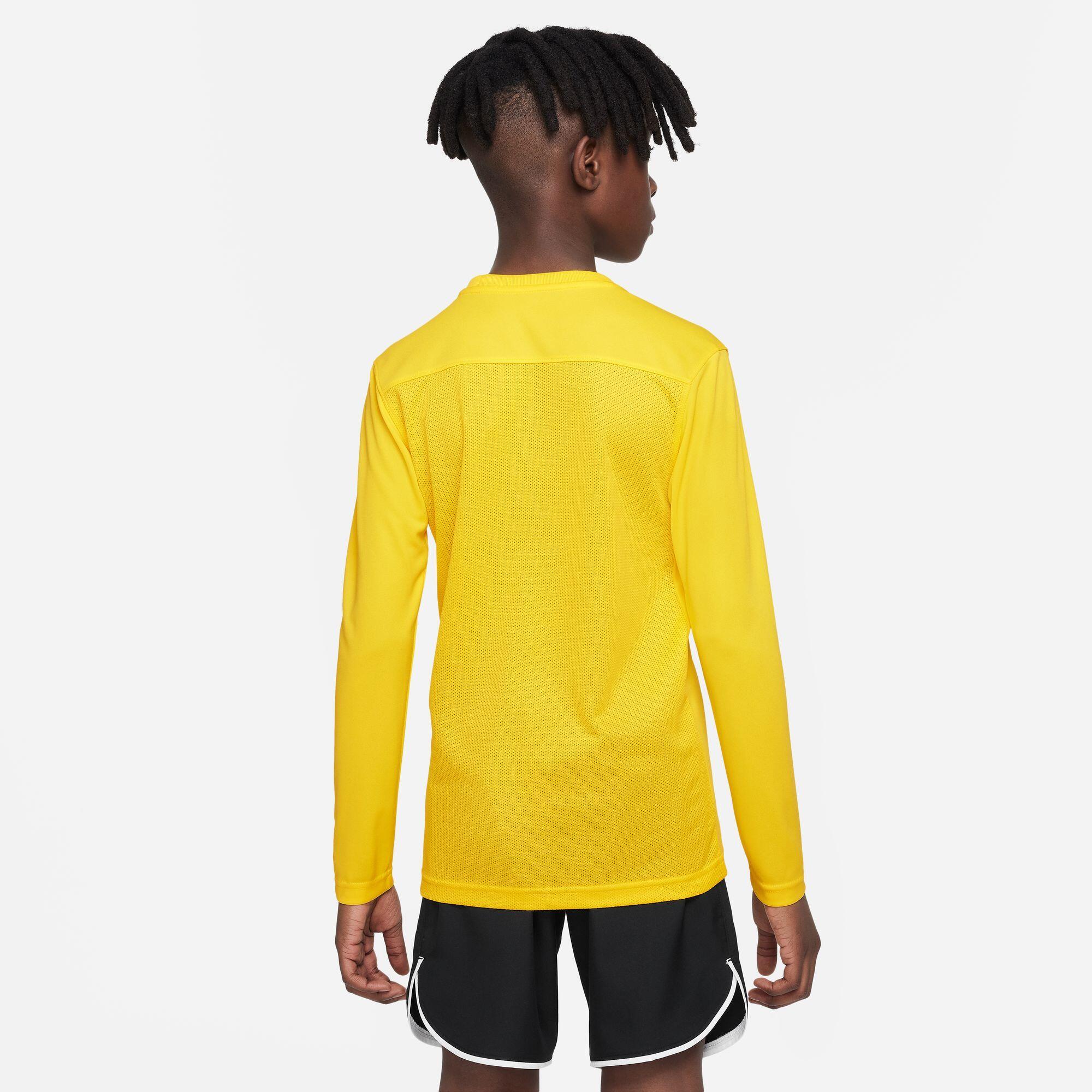 Maglie maniche lunghe da calcio junior nike giallo 4/4