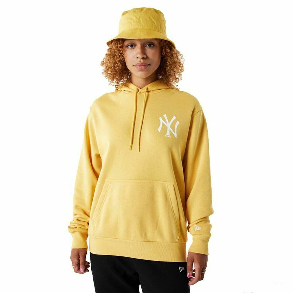 Felpa con Cappuccio Donna New Era ew York Yankees MLB League Giallo 2/5
