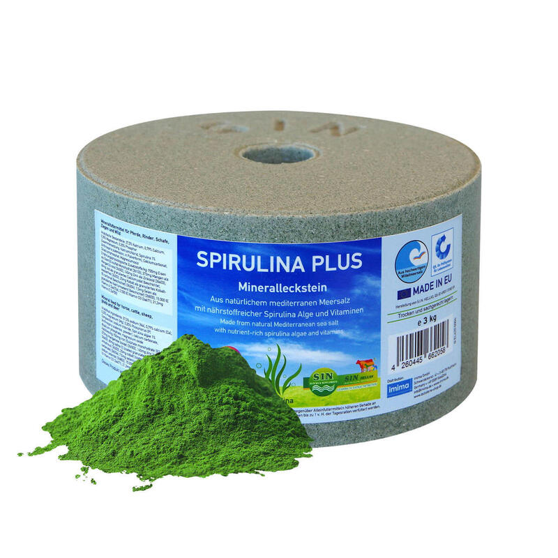 SPIRULINA PLUS - mineraal liksteen, set met 4x 3kg