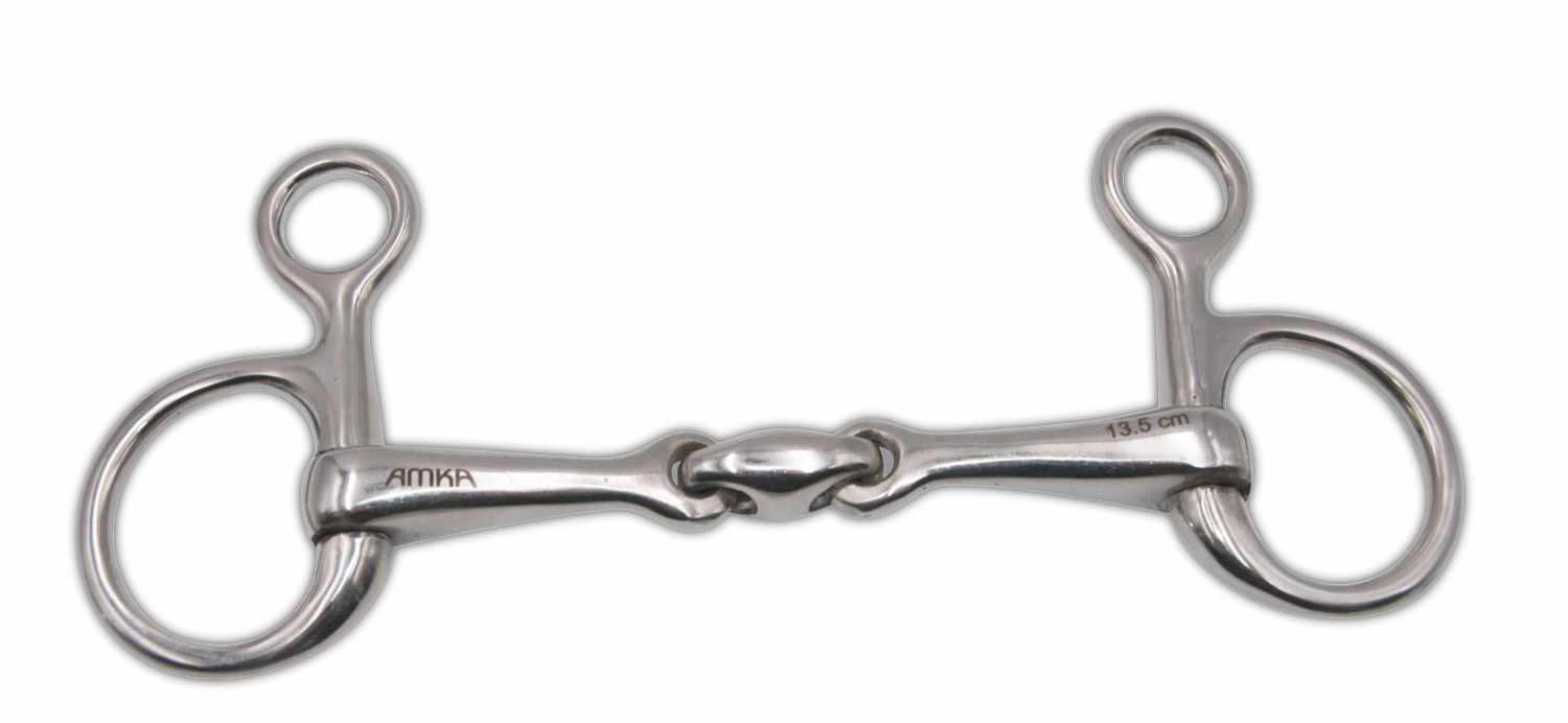 AMKA AMKA Bauchertrense Baucher Gebiss doppelt gebrochen massiv Edelstahl