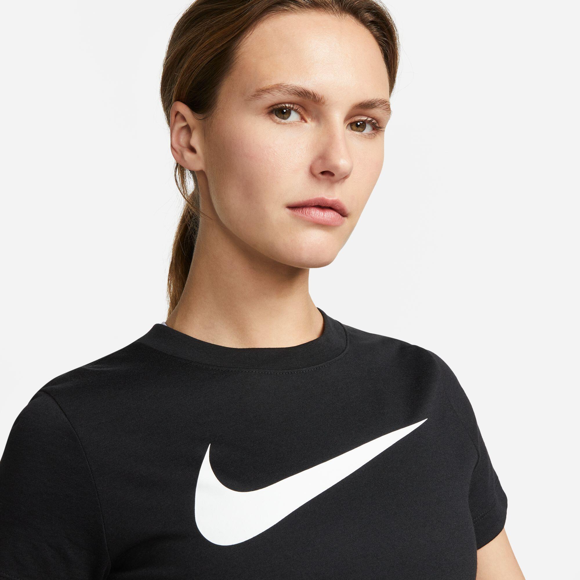T-shirt Vrouw Nike Park 20 Swoosh Zwart 2/6