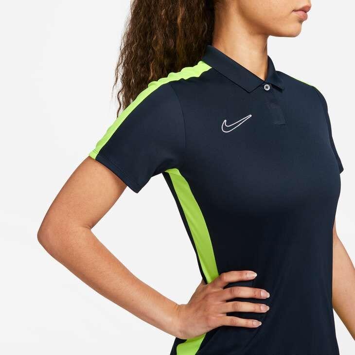 Polo tecnica donna nike obsidian/white 3/4