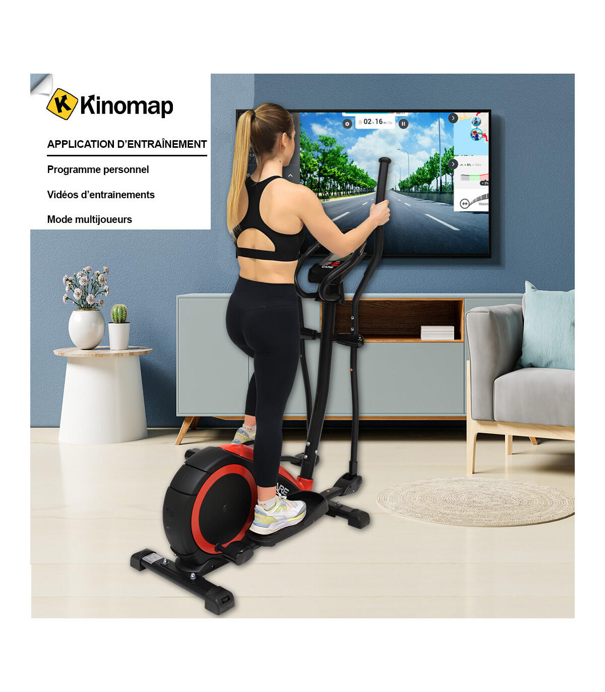 Vélo elliptique SPORTIS - CARE - connecté 2/5