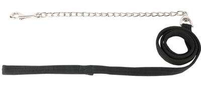 Harry`s Horse Halfterführstrick mit Kette 55 cm lang Führleine Führzügel schwarz