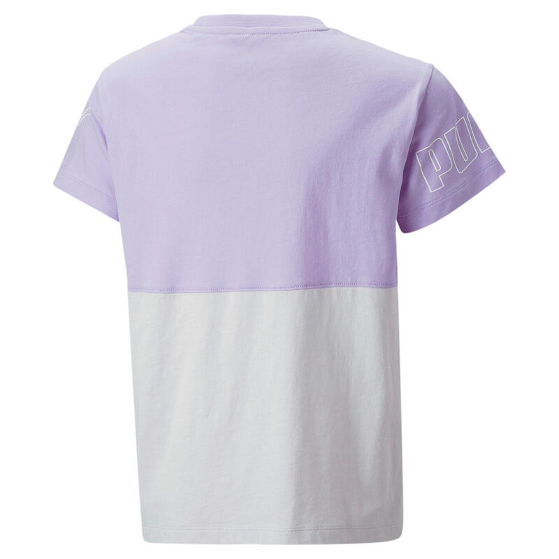 Koszulka Sportowa Dziewczęca Puma Power Colorblock