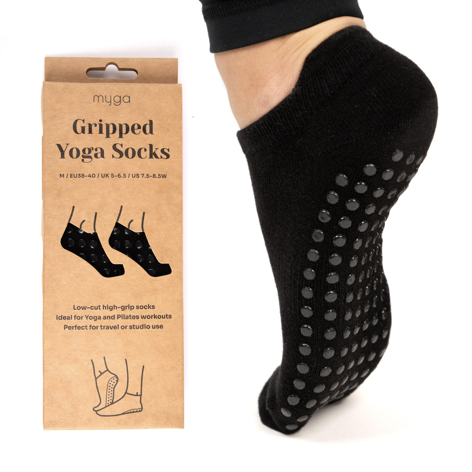 MYGA Protiskluzové ponožky na jógu myga Grip Socks