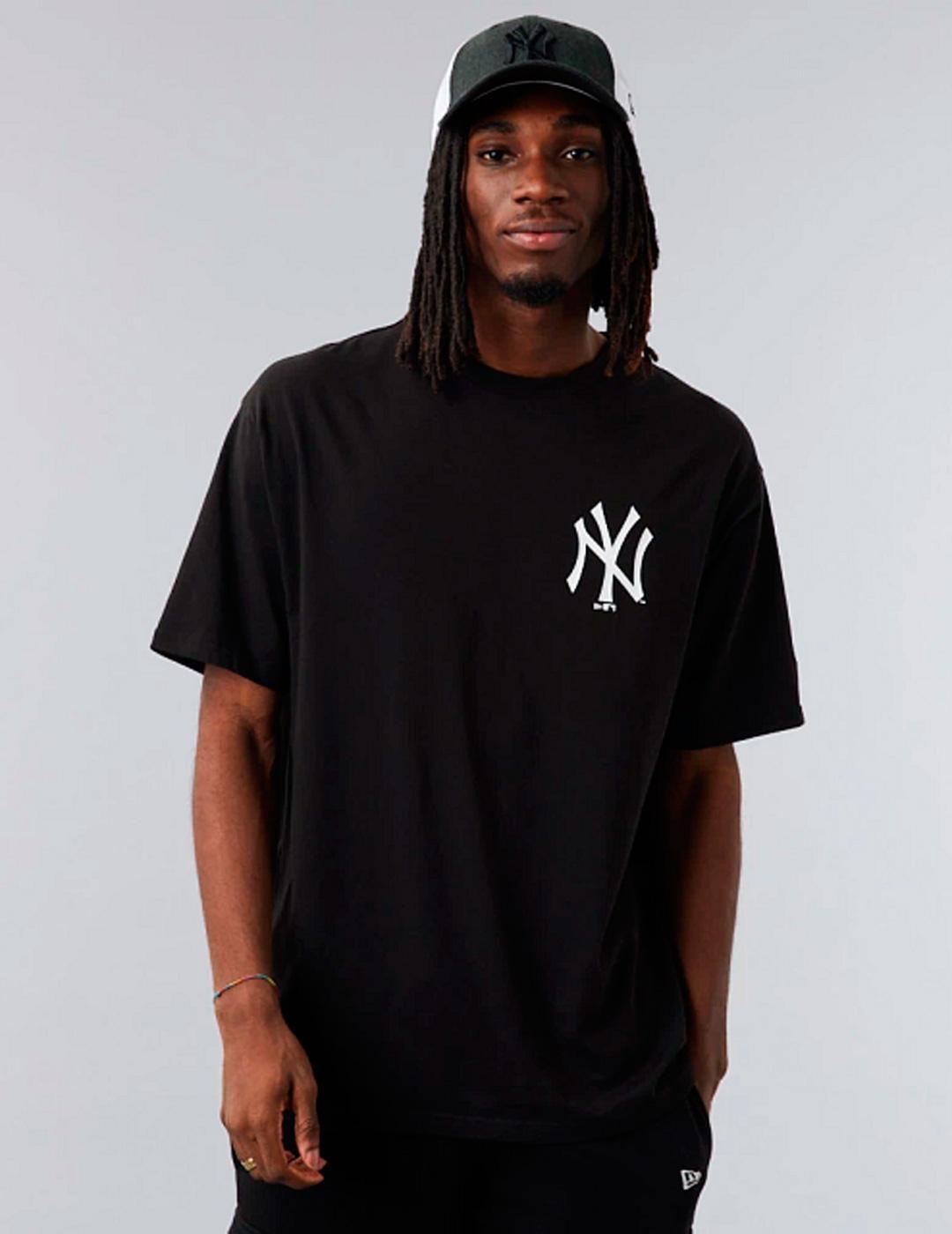 NEW ERA Camisetas para Hombre New era Oversized yankees Negro