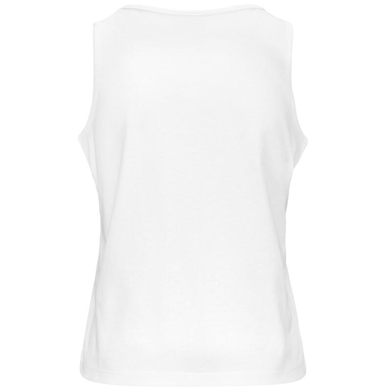 kappa canotta da donna in cotone bianco da fitness