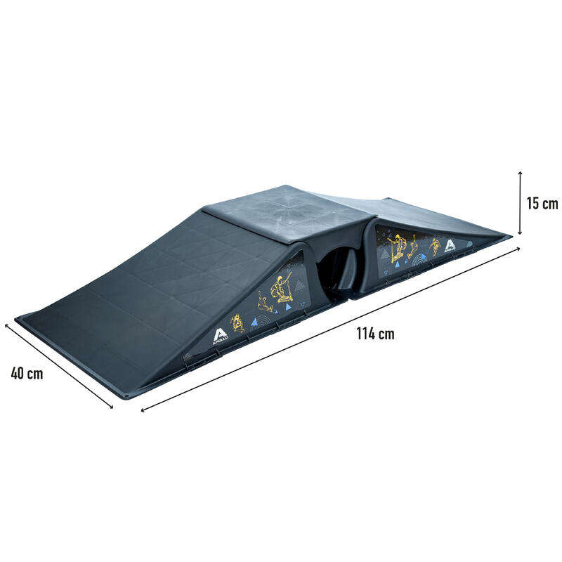 Rampe de skate – Rampe pour trottinette, skateboard - Rampe extérieure 3 pièces