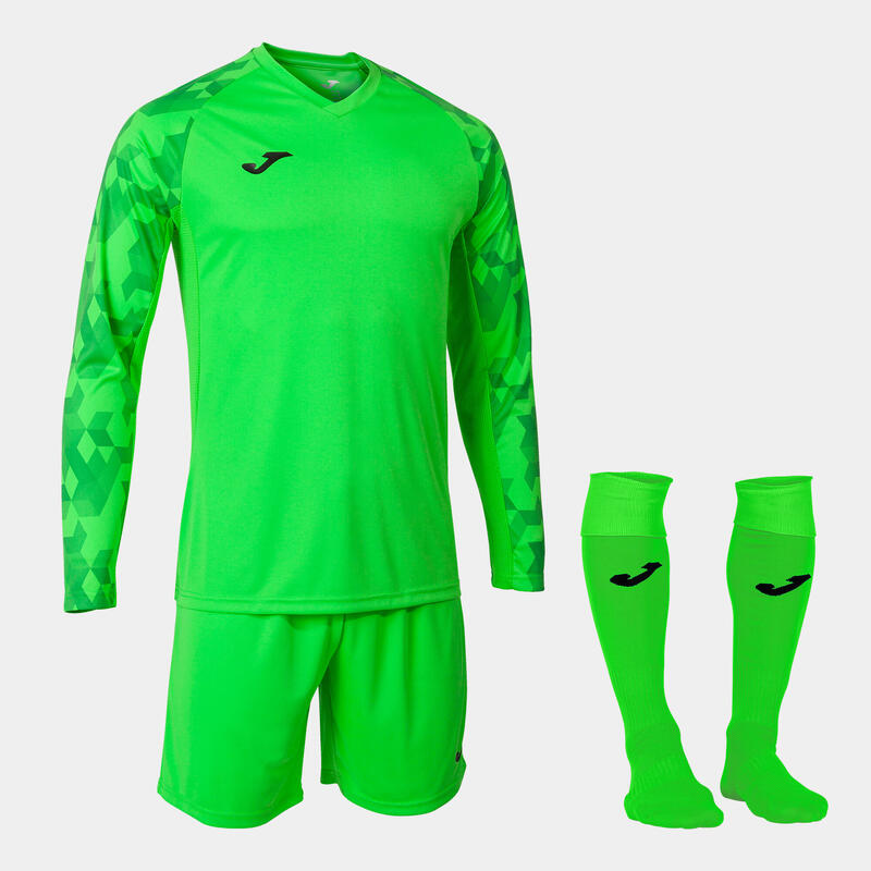 Set Fútbol Niños Joma Zamora VII Verde Flúor