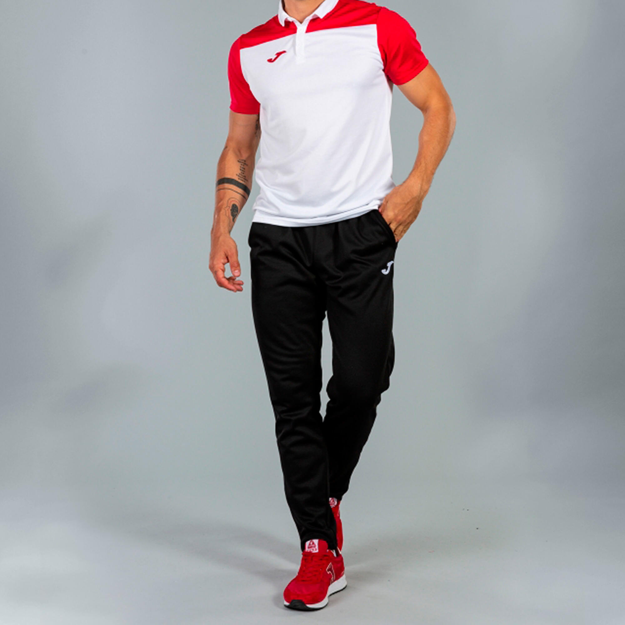 Polo Manches Courtes Football Enfants Joma Hobby II Blanc 3/7
