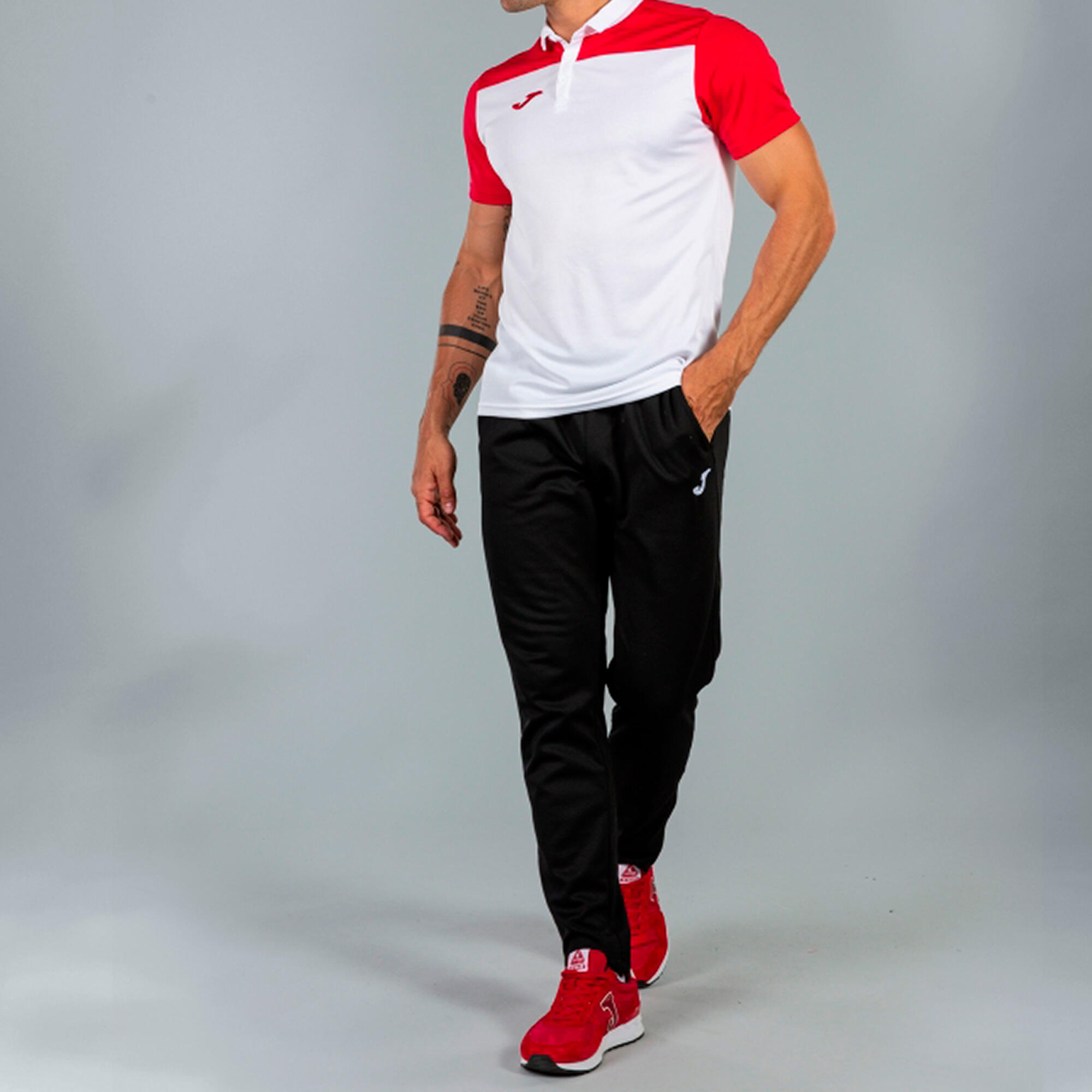 Polo Manches Courtes Football Enfants Joma Hobby II Blanc 4/7