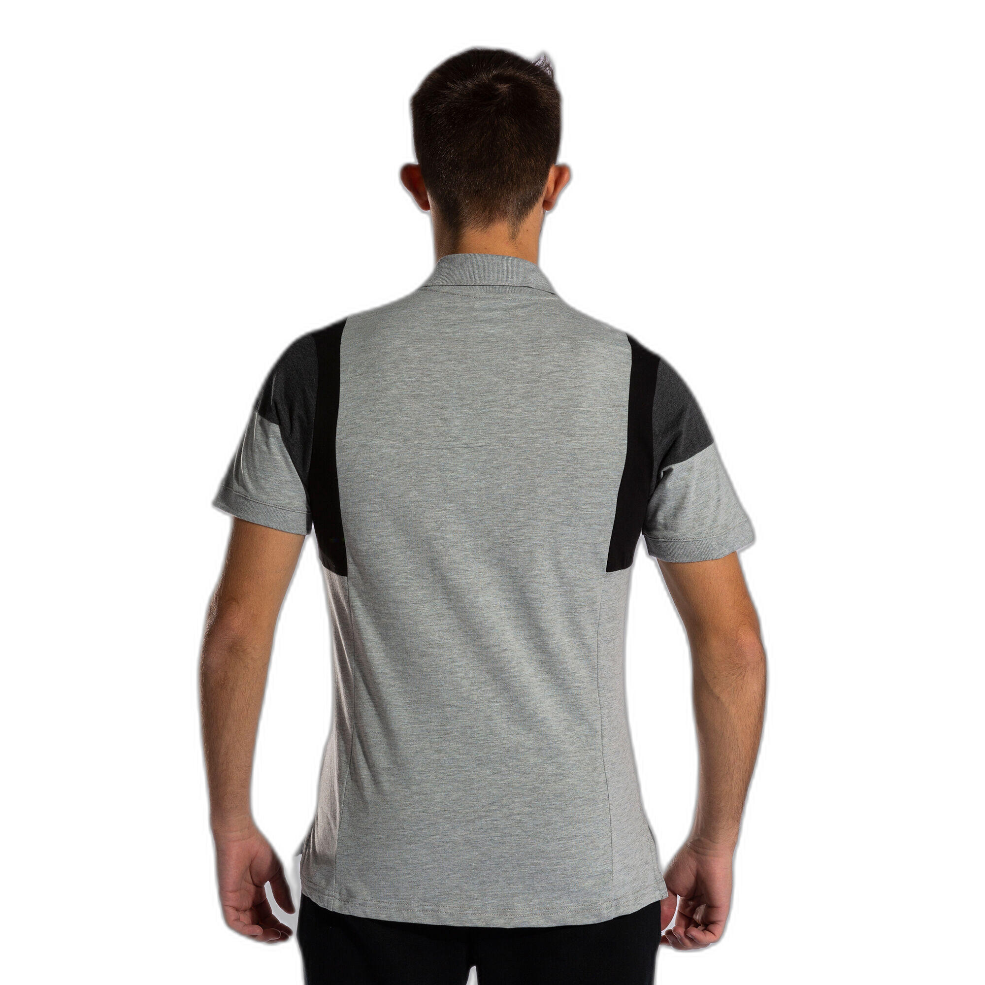 Polo Manches Courtes Football Homme Joma Confort III Gris Melange 6/7