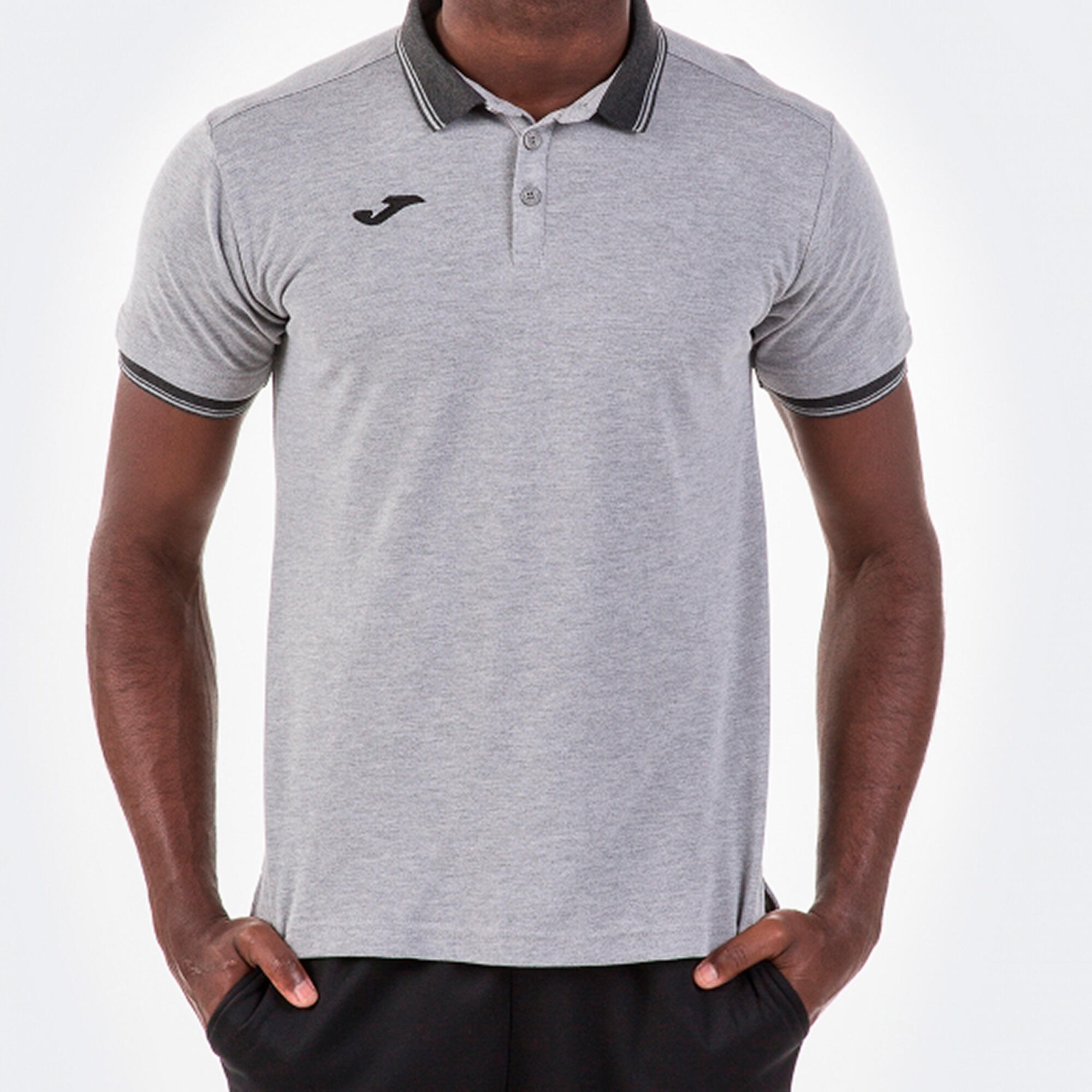 Polo Manches Courtes Homme Joma Bali II Gris 2/5