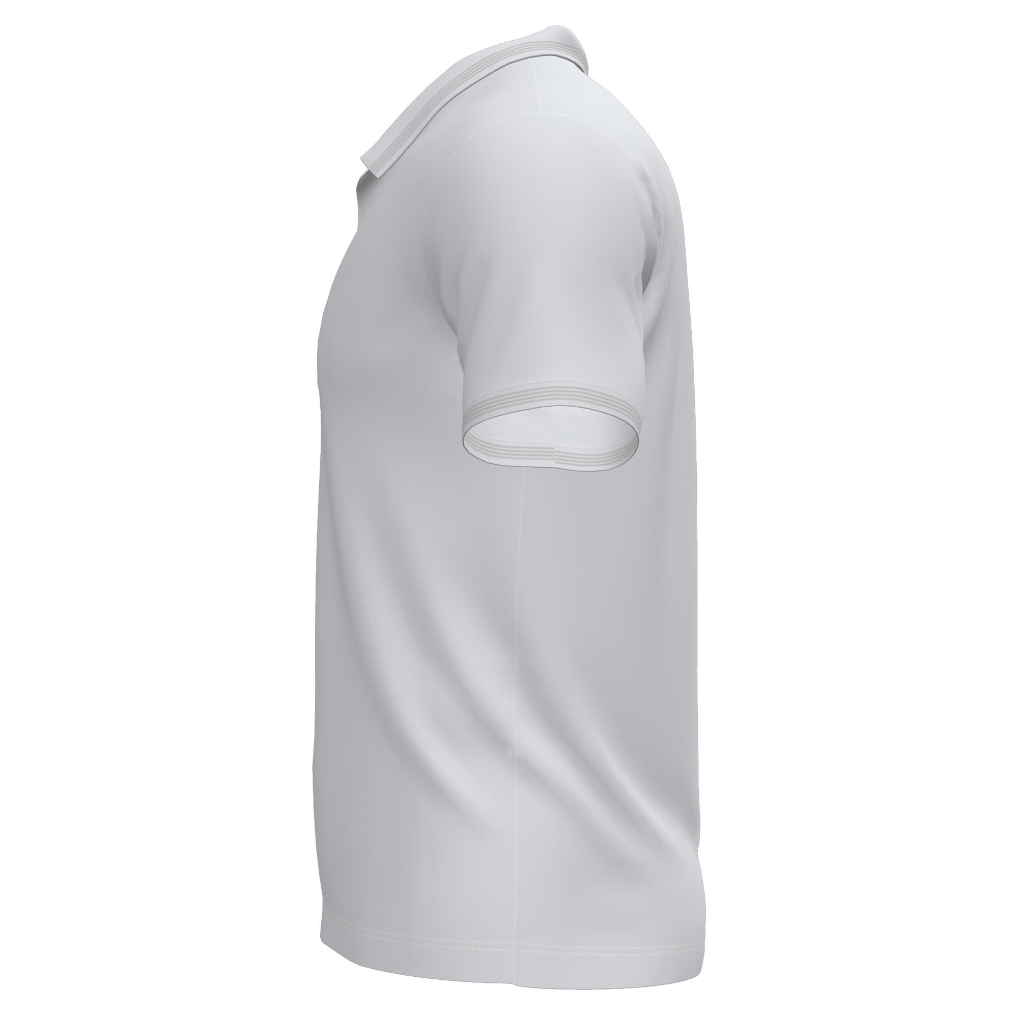 Polo Manches Courtes Football Enfants Joma Campus III Blanc 3/4