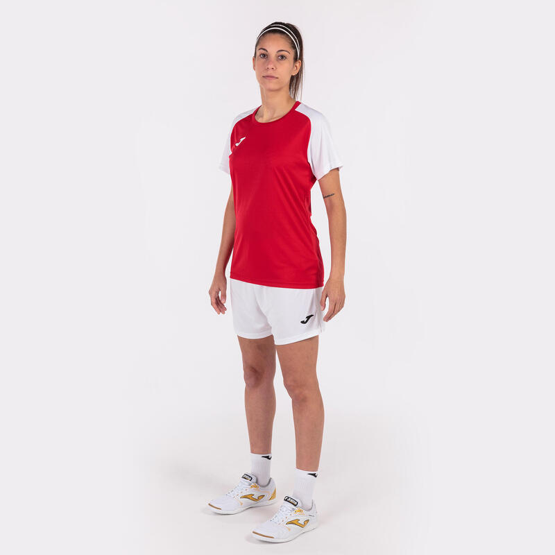 Camiseta Manga Corta Fútbol Mujer Joma Academy IV Rojo