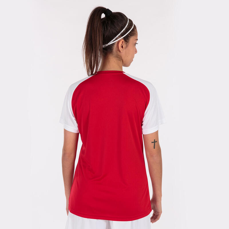 Camiseta Manga Corta Fútbol Mujer Joma Academy IV Rojo