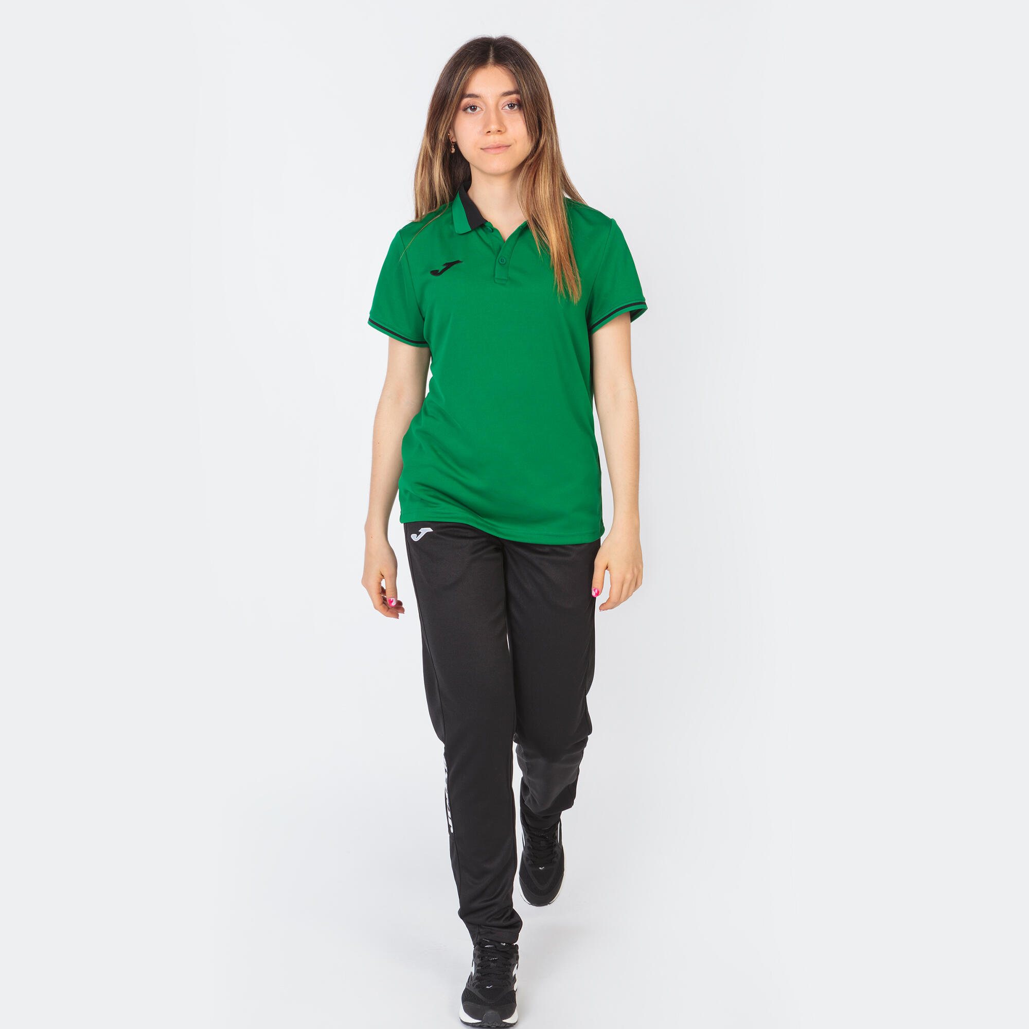 Polo Manches Courtes Football Femme Joma Championship VI Vert 5/5