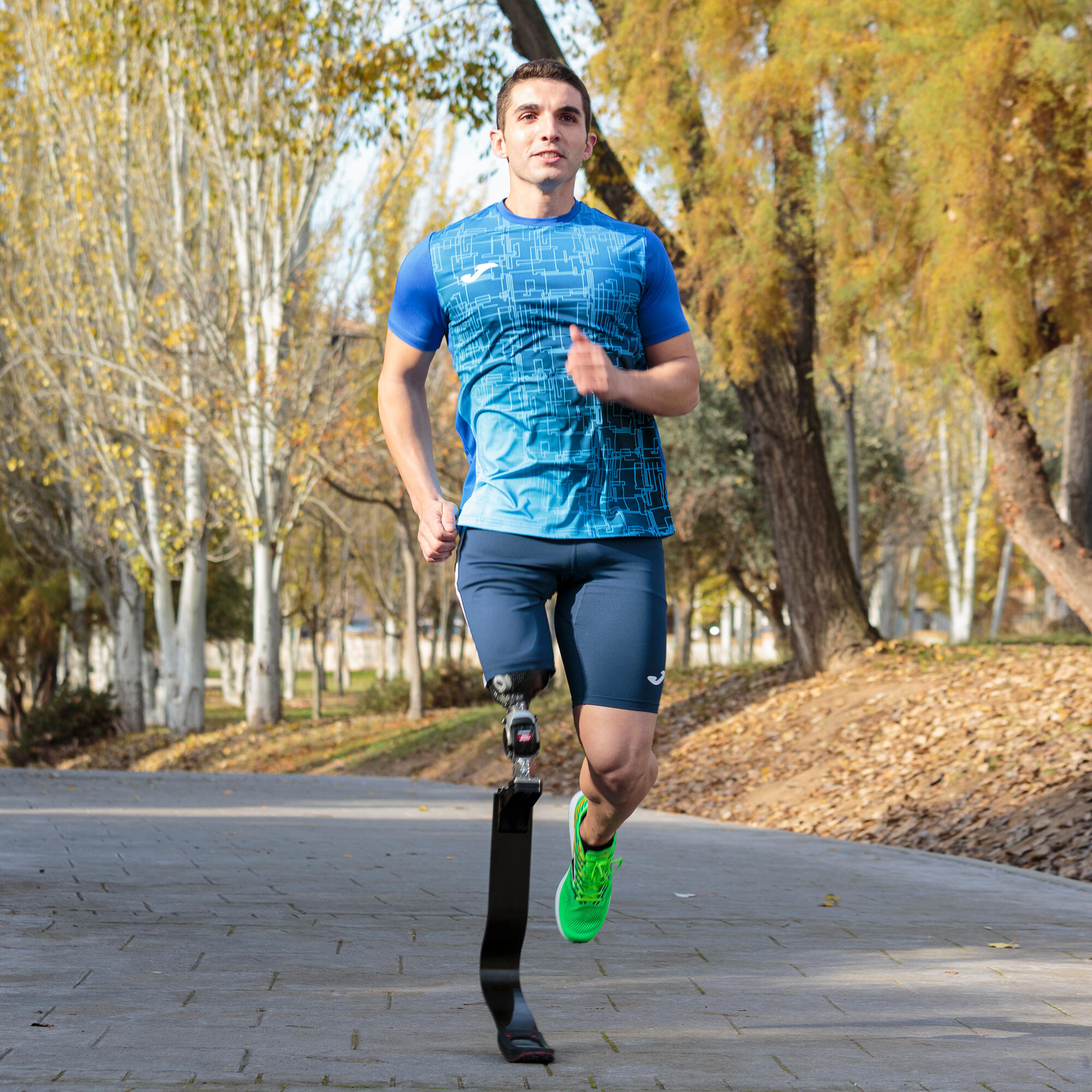Maillot Manches Courtes Running Enfants Joma Elite VIII Bleu Roi 2/5