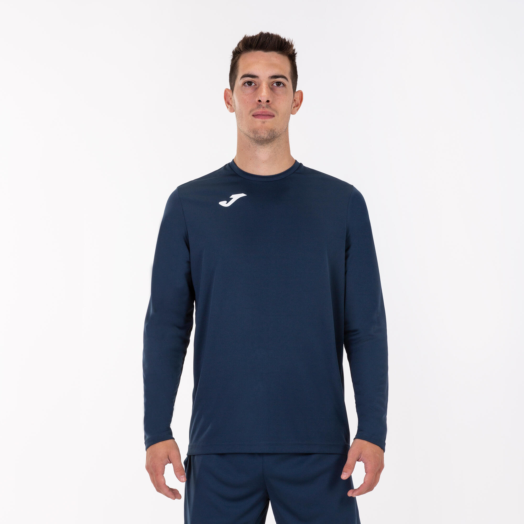 T-Shirt Manga Comprida Futebol Homem Joma Combi Azul Marinho 2/5