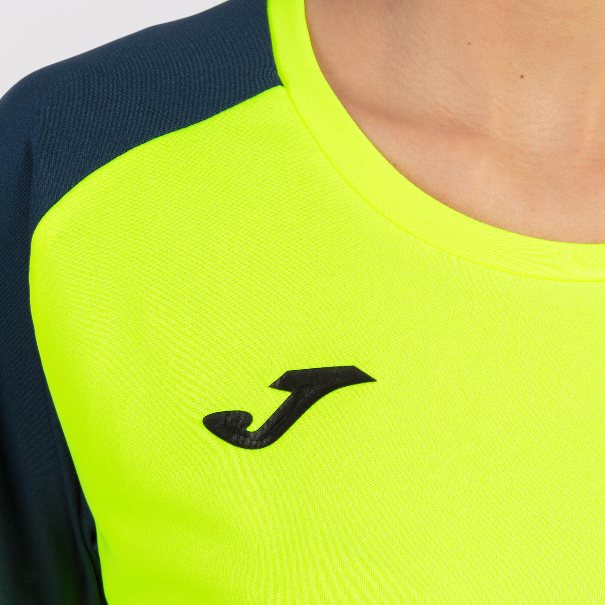 Maillot Manches Courtes Football Femme Joma Academy IV Jaune Fluo 5/5