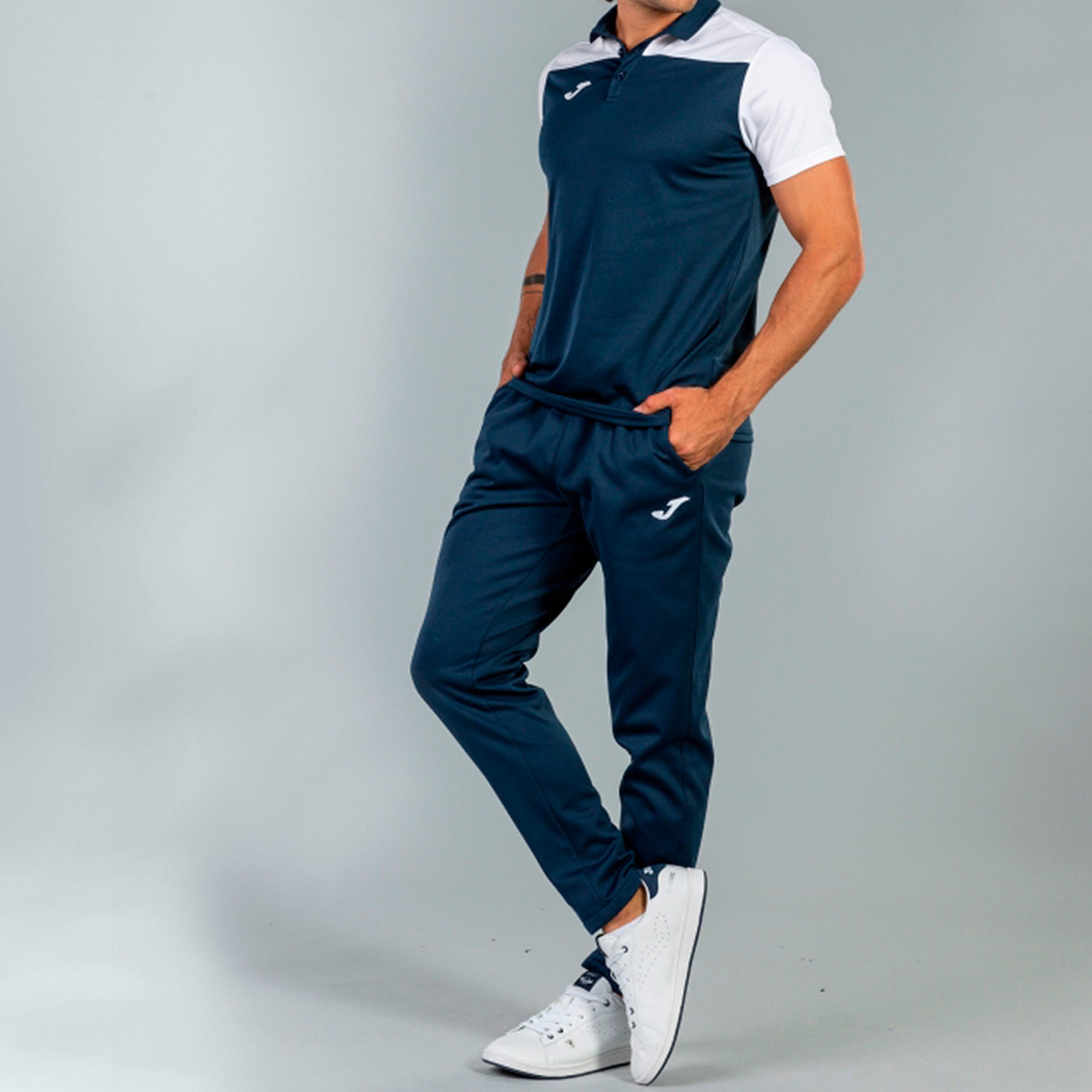 Polo Manches Courtes Football Enfants Joma Hobby II Bleu Marine 4/5