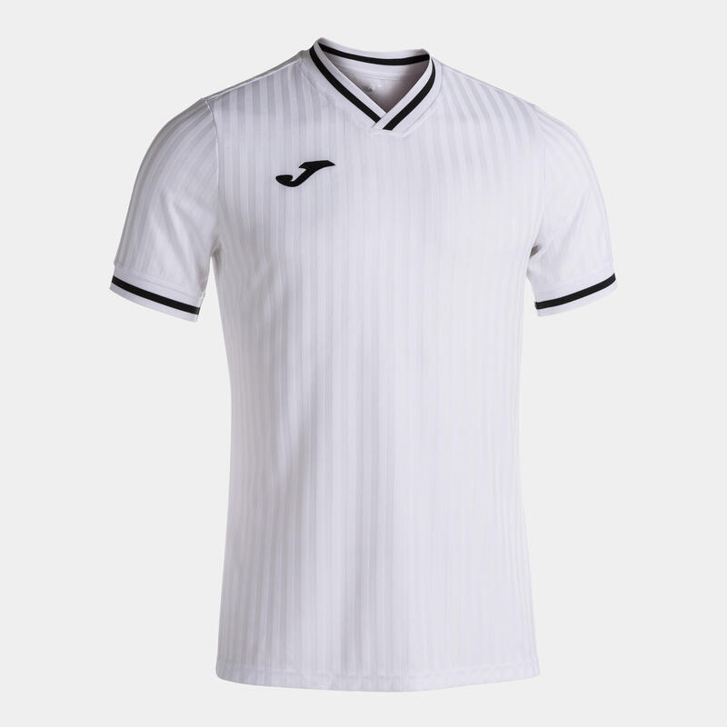 Camiseta Manga Corta Fútbol Hombre Joma Toletum III Blanco