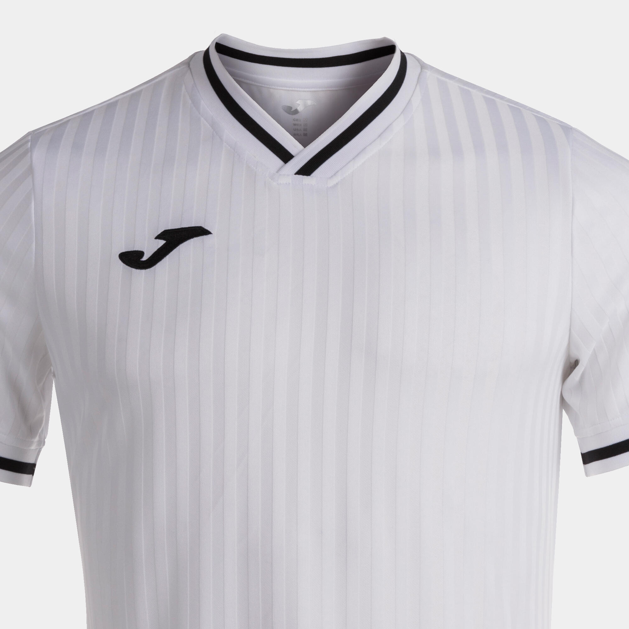 Camiseta Manga Corta Fútbol Niños Joma Toletum III Blanco 4/5